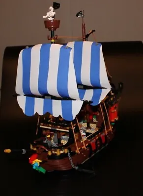Buy Fabric Sail Set Compatible With 31109 Pirate Ship Pirate Ship Blue  • 25.61£