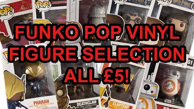 Buy POP Funko Vinyl Selection - Different Themes, Different Characters, All In Boxes • 5£