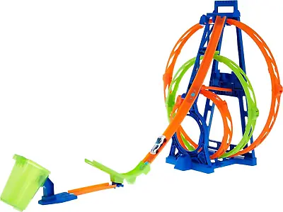 Buy Hot Wheels Action Triple Loop Track Set Slam Car Through 3 Loops New Toy Gift • 51.97£
