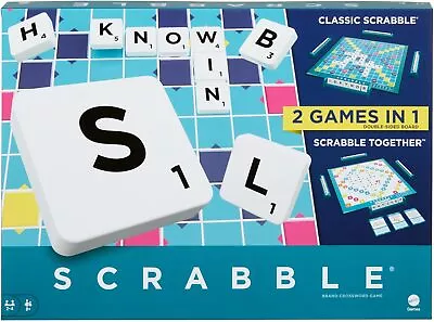 Buy Mattel Games Scrabble Board Game, Family Word Game With Two Ways To Play, Includ • 25.57£
