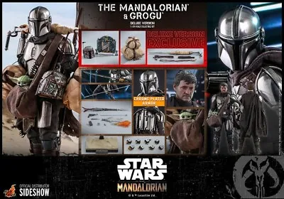 Buy Star Wars The Mandalorian Action Figure 2-Pack 1/6 & Grogu Delux • 360.63£