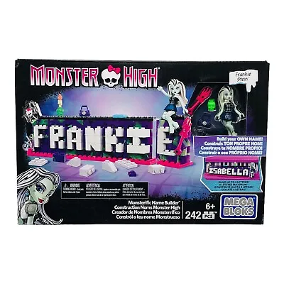 Buy Mega Bloks Monster High Monsterific Name Builder  Frankie Stein Retired NEW • 17.36£