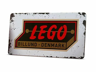 Buy LEGO 1950's Retro Tin Metal Sign Plaque Billund 5007016 VIP Rare Limited Edition • 12.50£