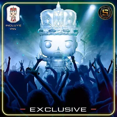 Buy Funko Queen King Freddie Mercury Platinum Exclusive Pop! With Pin 184 • 34.42£