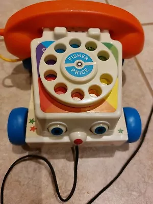 Buy Vintage Fisher Price - Pull Along Chatter Phone  • 8£