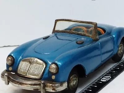 Buy Old Bandai Mga 1600 Coupe Blue Small Size Tin Plate Miniature F/S FEDEX • 500.77£