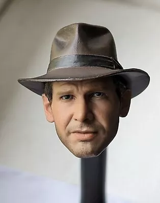 Buy Indiana Jones Harrison Ford 1/6 Scale  Treasure Hunter  Headsculpt For Hot Toys  • 150£