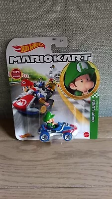 Buy Hot Wheels Diecast:  MarioKart: Baby Luigi: Sneaker • 12.99£