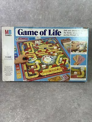 Buy The Game Of Life Family Board Game Vintage 1978 MB Games Complete • 12.95£
