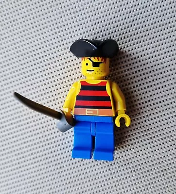 Buy Pirate, Red & Black Stripes Shirt Triangle Hat - Pi026 Lego Minifigure From 6279 • 3.95£