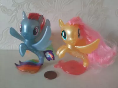 Buy My Little Pony The Movie Fluttershy & Twilight Sparkle Seapony Figures Toys... • 11.99£