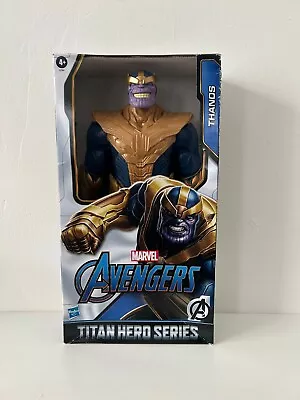 Buy Marvel Avengers Titan Hero Series Blast Gear Deluxe Thanos Action Figure, 30-cm • 12£