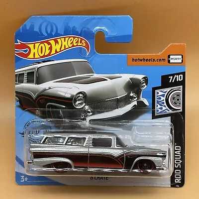 Buy Hot Wheels 7/10 Rod Squad CRATE 8 Silver Red 2020 74/250 Short Card 2020 New • 8.99£