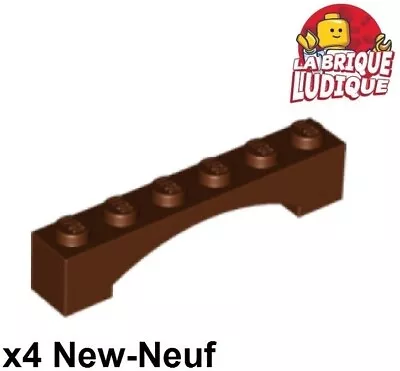 Buy Lego 4x Brick Arche Arch Raised 1x6 6x1 Brown/Reddish Brown 92950 New • 1.80£