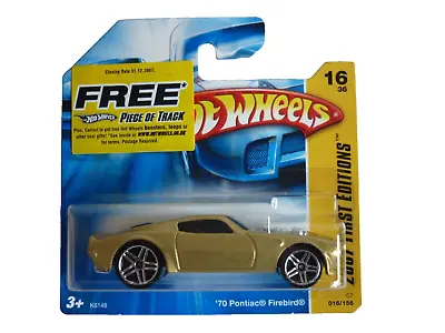 Buy Hot Wheels 2007 - '70 Pontiac Firebird [ Metalflake Gold ] Short Card • 2.50£