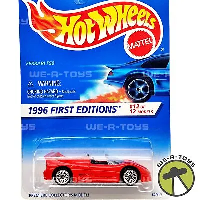 Buy Hot Wheels Ferrari F50 1996 First Editions Red Die Cast Vehicle Mattel NRFP • 37.08£