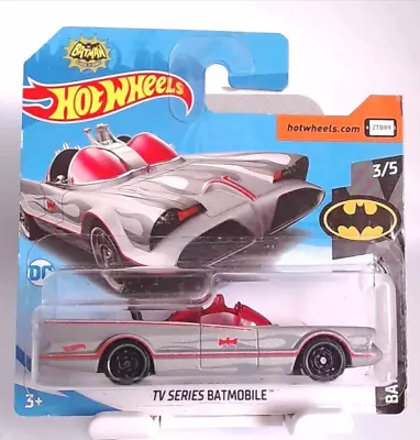 Buy Hot Wheels 2019 #118/250 TV SERIES BATMOBILE Grey Silver Batman Short Card • 3.99£