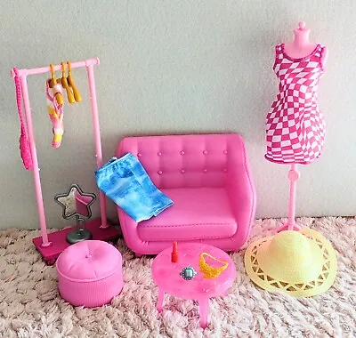 Buy Barbie Collector Furniture Set Pink Play Set For Display Collector Fashionistas Model • 25.81£
