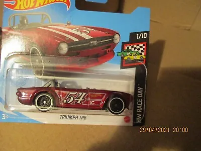 Buy HOT WHEELS 2021 009/250 TRIUMPH TR6 NEW ON CARD Red Version • 3.28£