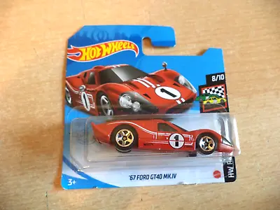 Buy New Sealed '67 FORD GT40 MK IV Hw Race Day HOT WHEELS Toy Car GRX30-M521 21A Red • 5.99£