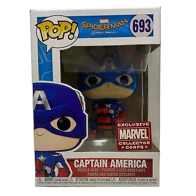 Buy Marvel #693 Captain America Collector Crops Exclusive Funko Pop (Imperfect Box) • 21£