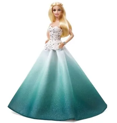 Buy Barbie Christmas Doll Green Dress DGX98 MATTEL • 159.31£