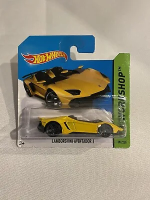 Buy Lamborghini Aventador J Yellow Short Card - Hot Wheels Workshop • 8.99£