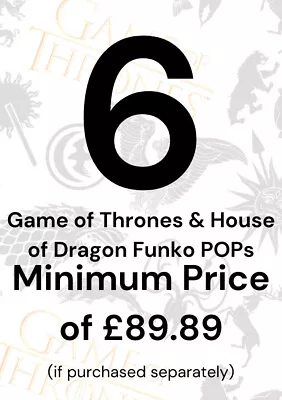 Buy Funko POP Mystery Box Random 6 Genuine Game Of Thrones Funko POP With Protectors • 54.99£