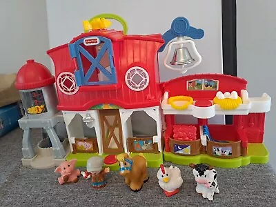 Buy Fisher Price Little People Caring For Animals Farm  Working Sounds & Light VGC • 22.99£