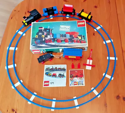 Buy Vintage Lego Train Set 171 + Motor + Battery Box + Instructions + Box + Signal • 49.99£