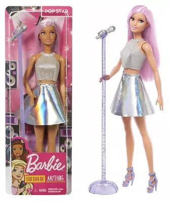 Buy BARBIE Doll YOU CAN BE ANYTHING CAREER SINGER POP STAR DOLL FXN98 Mattel • 39.95£