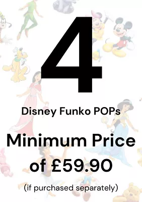 Buy Funko POP Mystery Box - Random 4 Genuine Disney Funko POP With Protectors • 39.99£