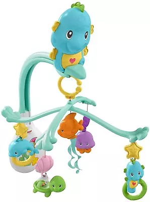 Buy Fisher Price DFP12 3-in-1 Soothe And Play Seahorse Mobile, Baby Cot Mobile • 23.99£