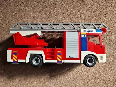 Buy Playmobil Fire Engine 4512 Extending Ladder Truck Rescue Department Vehicle Only • 4£