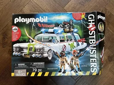 Buy Playmobil 9220 GHOSTBUSTERS ECTO-1 With Box & Extra Figures • 25£