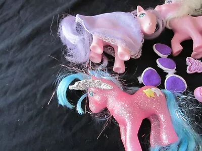 Buy 3 My Little Ponies Shoes Brushes Dress Crown 1980’s • 12£