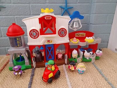 Buy Fisher Price Little People  Farm ( Musical  Sounds)  With  Tractor & 10 Figures  • 18.50£