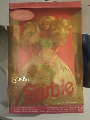 Buy Barbie 3388 (1992) Birthday Party NRFB, The Clear & Broken & Yellowed • 69.89£