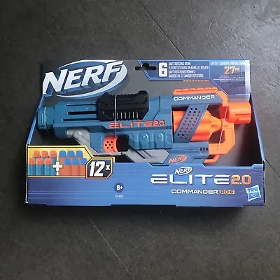 Buy Nerf Gun - Elite 2.0 Commander RD-6, Dart Rotating Drum, 27m Range! + 12 Darts • 12.19£