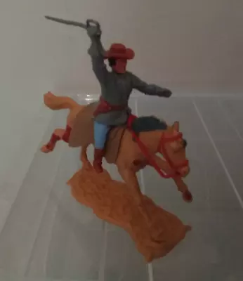 Buy Timpo Confederate Officer On Horse With Sword 3rd Series Vintage • 14.79£