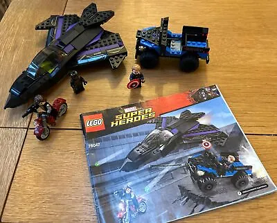 Buy Lego Marvel 76047 Black Panther Pursuit Complete With Instructions & Minifigures • 4.99£