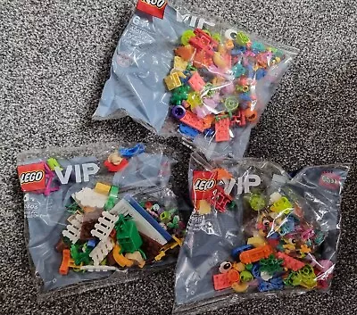 Buy 3 X LEGO VIP Add-On Pack (40606) Brand New & Sealed, Spring Fun & Fun And Funky • 25£