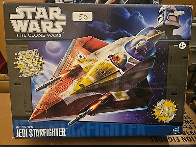 Buy Hasbro Star Wars The Clone Wars Kit Fisto Jedi Starfighter Sealed Boxed • 49.99£