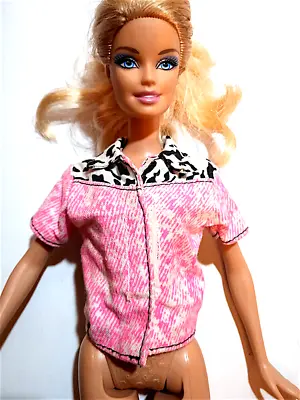 Buy 1993 Barbie Great Weekend Pet Shirt Top Jeans Pink B179 • 5.15£
