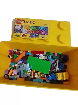 Buy LEGO Yellow Storage Toy Box Rectangular Classic 8 Brick With Lego  • 9.99£