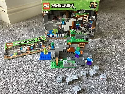 Buy LEGO Minecraft Zombie Cave 21141  Instructions Box And All Pieces • 4£