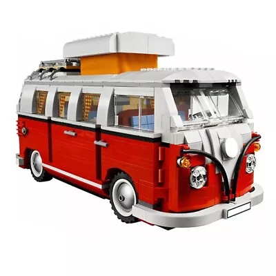 Buy Creator Expert Volkswagen T1 Camper Van VW VDUB Red Building Kit Retired Set • 48.08£
