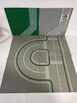 Buy 6 X Vintage Lego Road Base Plates 5 Grey 1 Green Genuine Used Lego • 29.95£