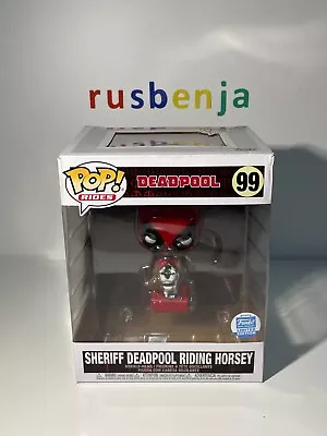 Buy Funko Pop! Marvel Deadpool Rides Sheriff Deadpool Riding Horsey #99 • 22.99£