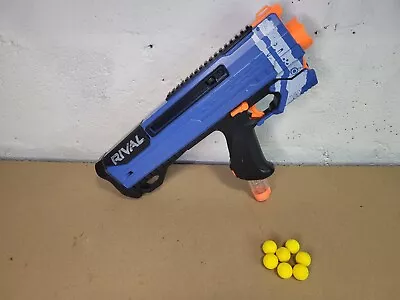 Buy Nerf Gun Rival Helios Pump Action Shotgun With Mag + Foam Ammo Balls Team Blue  • 15.99£